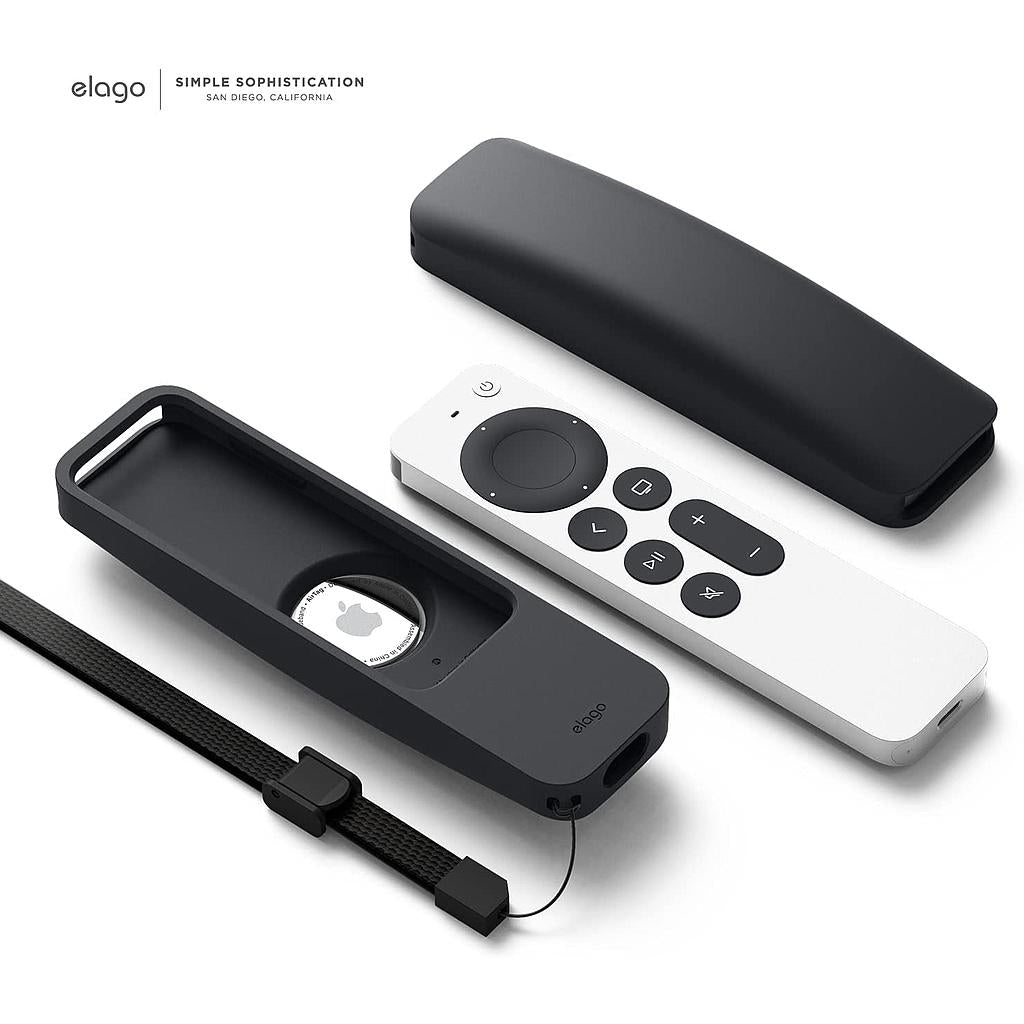 Elago Apple Tv Siri Remote R5 (2021-Present) Case (Airtag Compatible) Black - (Warehouse Packed)