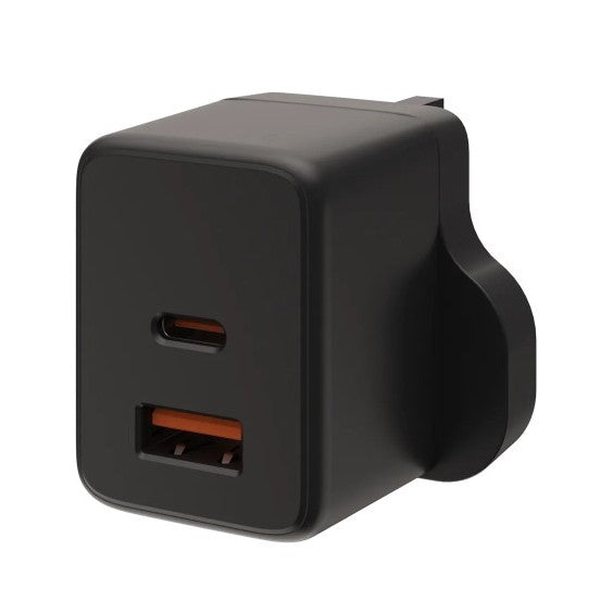 UAG Wall Charger  SRGE 30W 2Port UK Black - Black