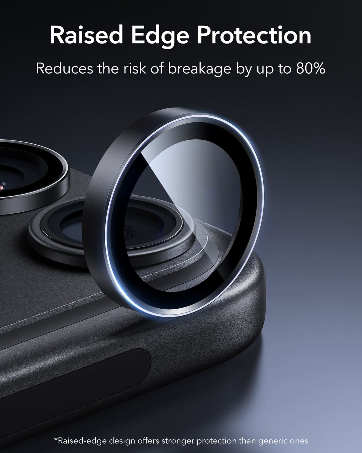 ESR Armorite Camera Lens For Apple iPhone 18 Pro /Apple iPhone 18 Pro Max - Black