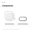 Elago Clear Hang Case - Samsung Galaxy Buds 4 / 4 Pro / Clear