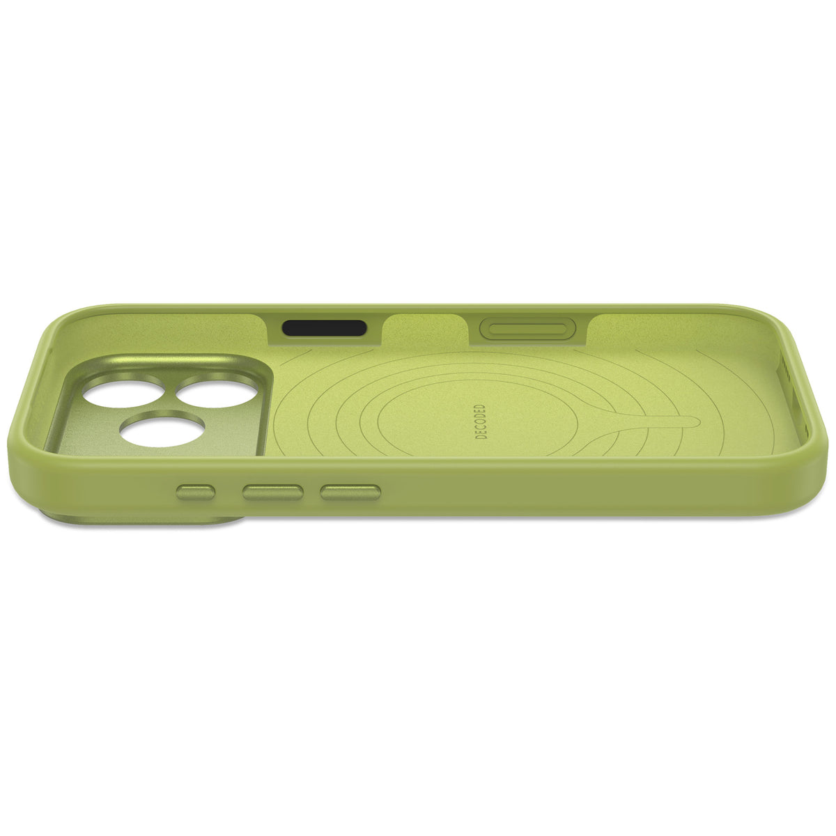 Decoded AntiMicrobial Silicone Backcover Case For Apple iPhone 18 Pro Max / Apple iPhone 17 Pro Max  - Moss Green