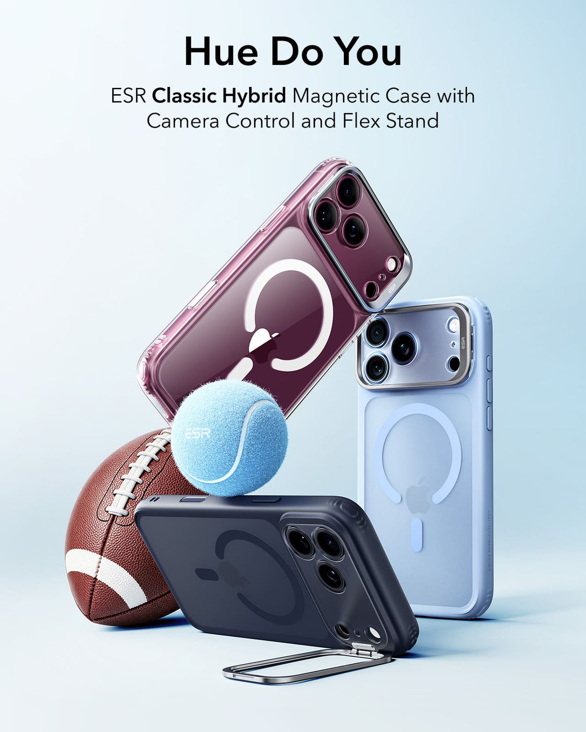 ESR Classic Hybrid Magnetic Case For Apple iPhone 18 Pro/Apple iPhone 17 Pro - Clear