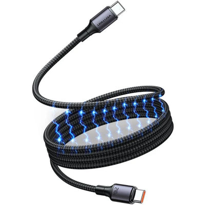 Vention Magnetic Cable USB 2.0 C Male to C Male  Cable - 1 Meter / Black