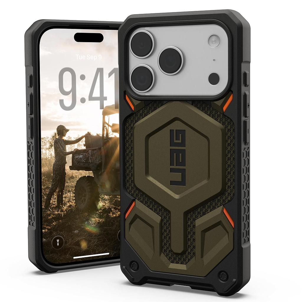 UAG Iphone 17 Pro Monarch Pro Kevlar Magsafe Case - Kevlar Element Green