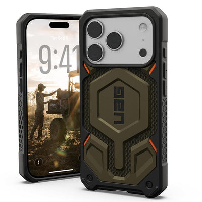 UAG Iphone 17 Pro Monarch Pro Kevlar Magsafe Case - Kevlar Element Green