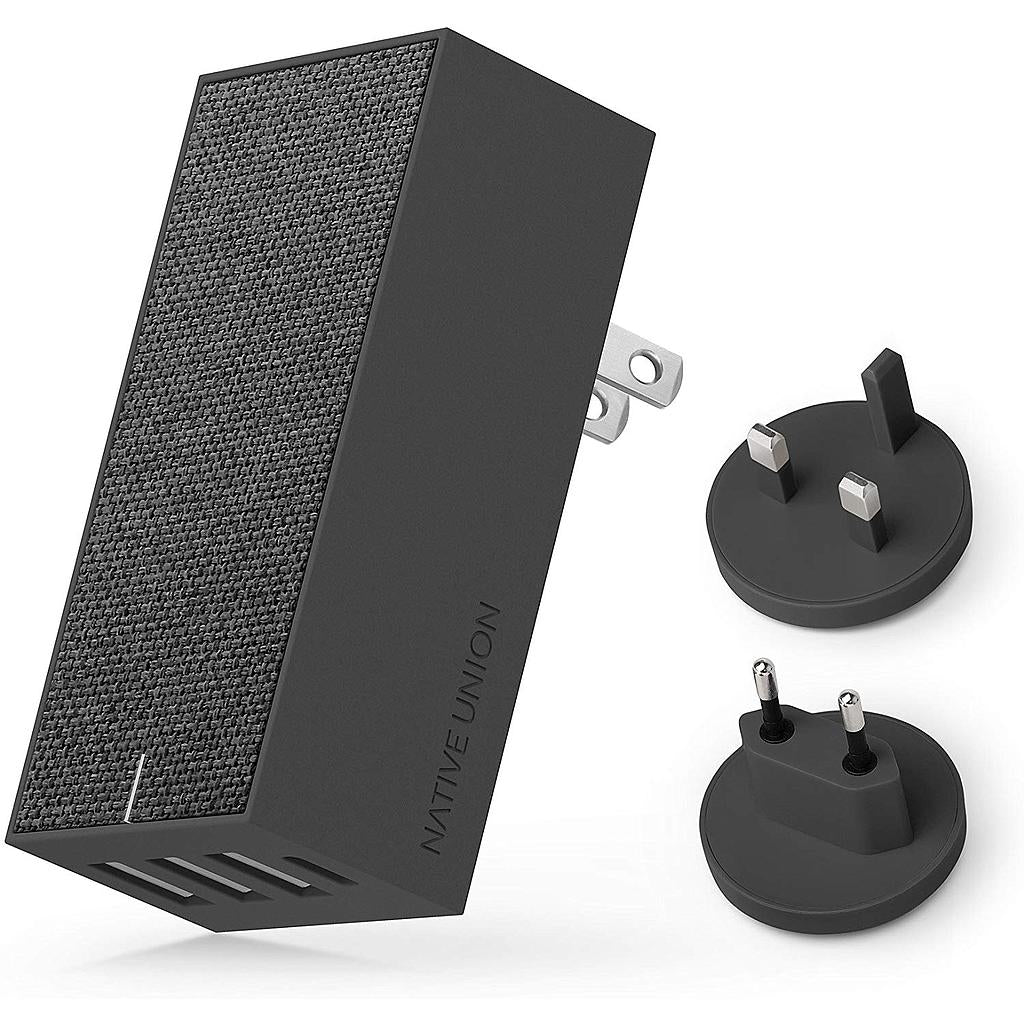 Native Union Smart Charger 4-Port Wall Charger - USB-A / USB-C / Black