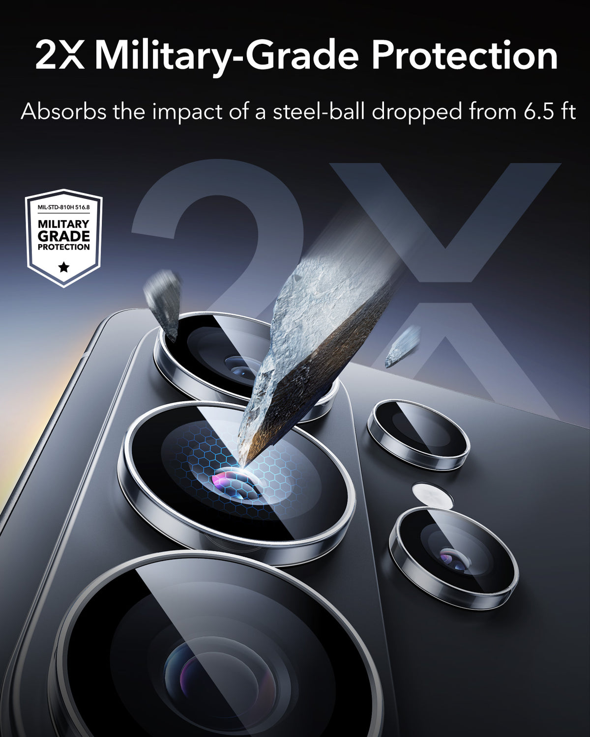 ESR Armorite Camera Glass Protectors For Samsung Galaxy S26 Ultra - Clear