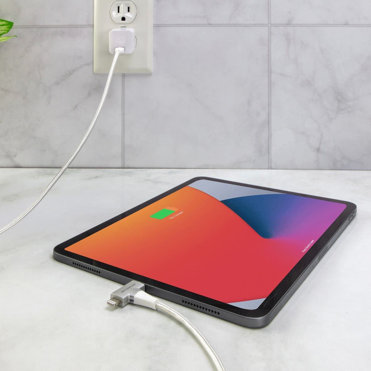 Scosche StrikeLine™ HH 2-in-1 USB-C to C®/Lightning™ Cable - White