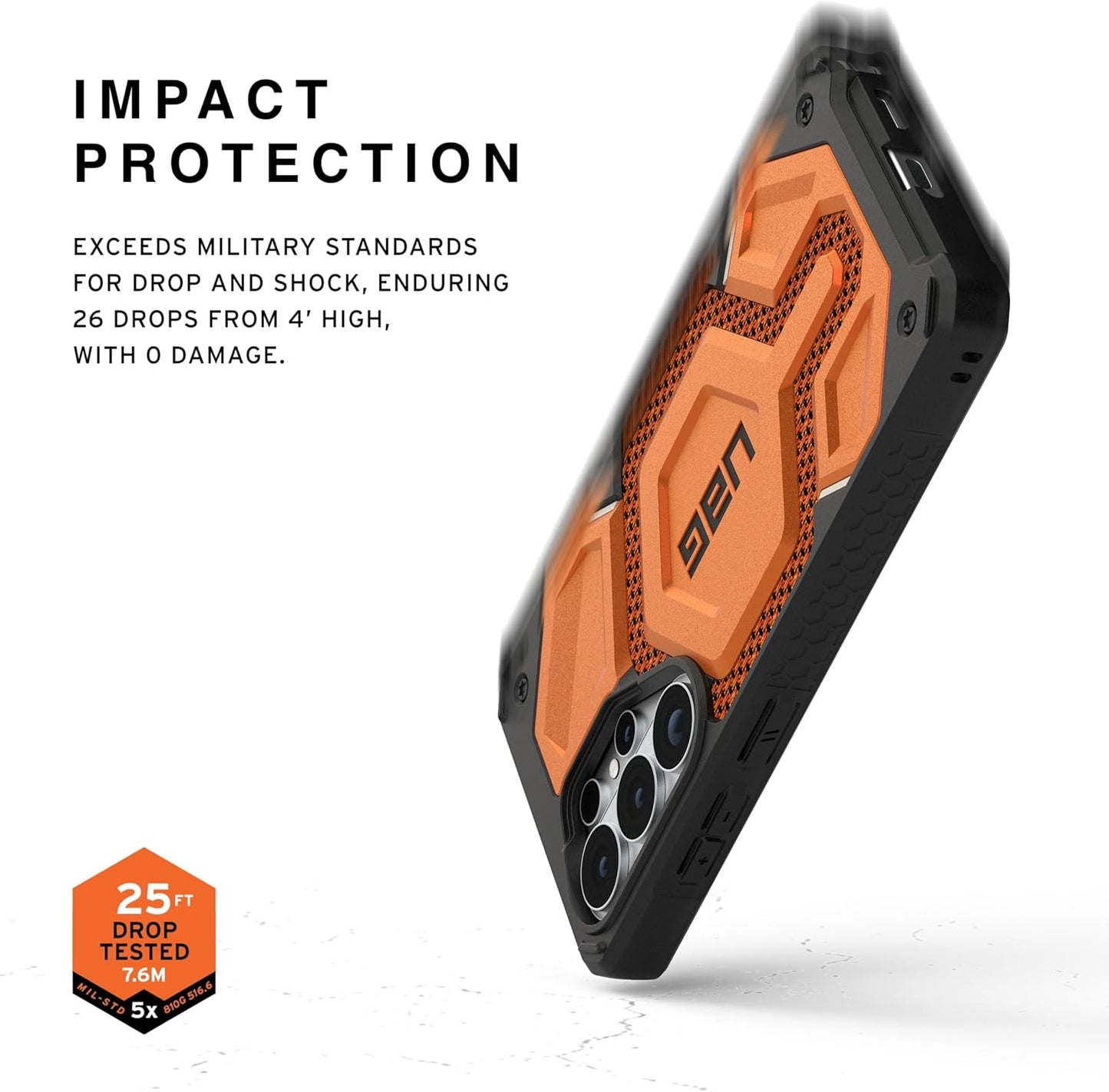 UAG Monarch Pro Kevlar w/Magnet Case For Samsung Galaxy S26 Ultra - Burnt Orange