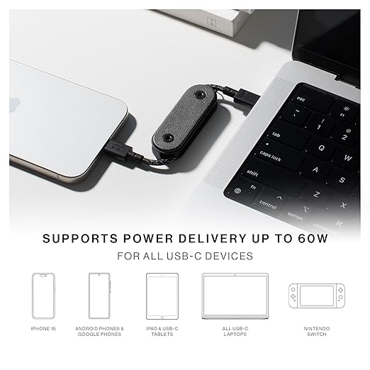 Native Union Pocket Cable - Usb C-C - Slate Green