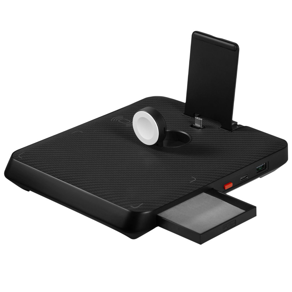 Pitaka Air Omni (6 In 1 Charging Station) - Apple Watch Charger Built In - Black