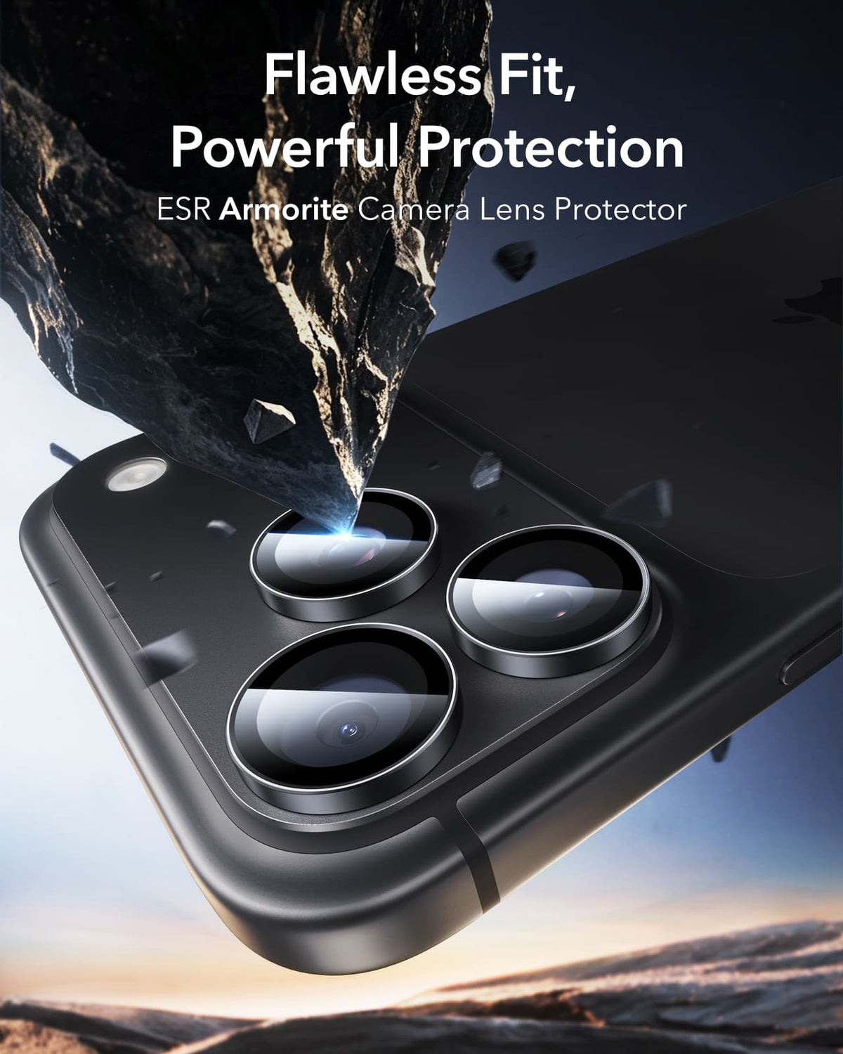 ESR Armorite Camera Lens For Apple iPhone 18 Pro /Apple iPhone 18 Pro Max - Black