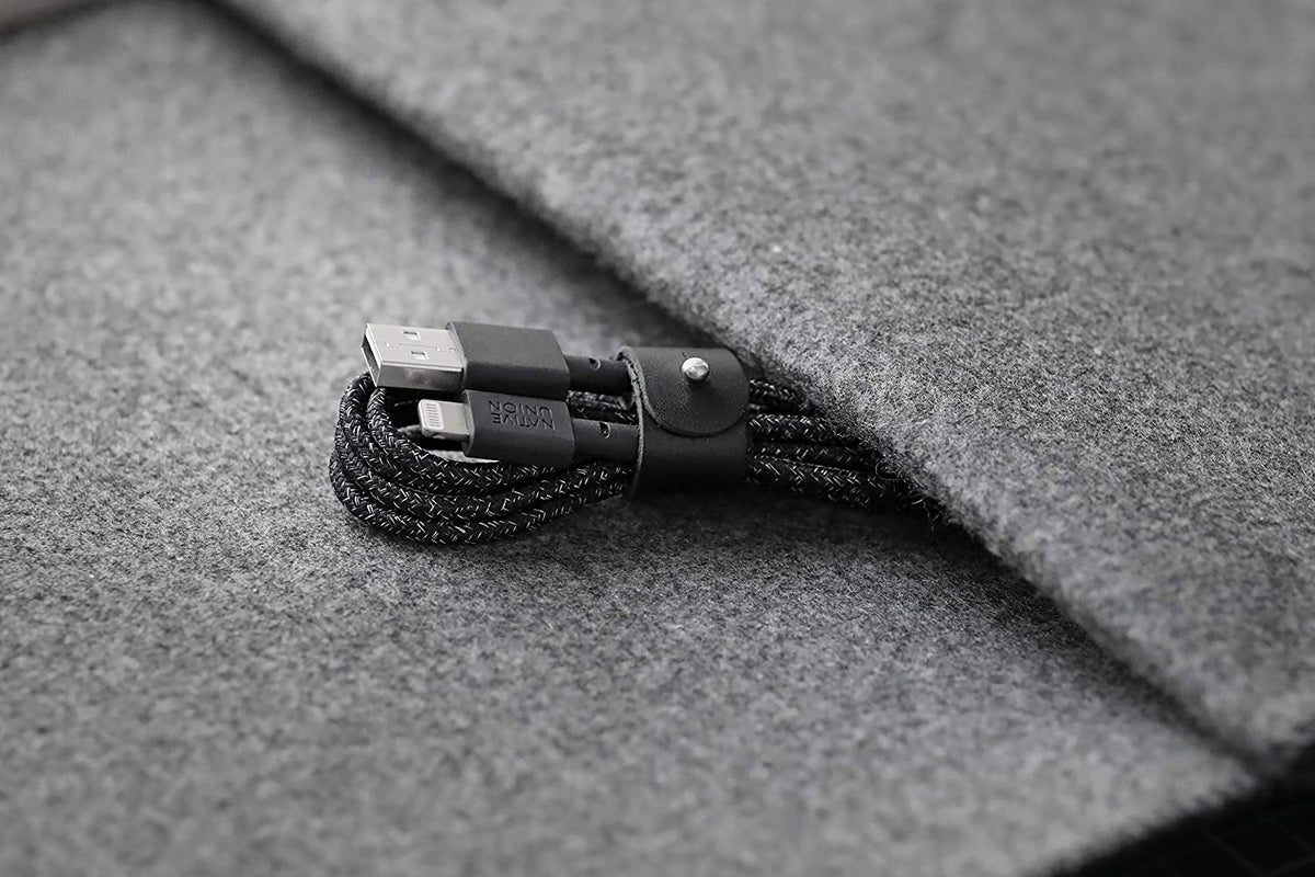 Native Union Belt Cable - Usb A To Lightning 1.2M - Cosmo Black