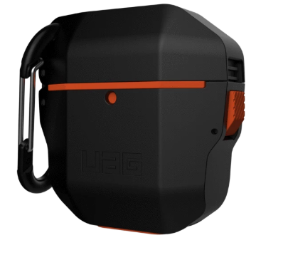UAG Apple Airpods Hardcase Case - Black/Orange