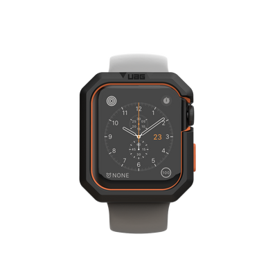 UAG Apple Watch 44Mm Series 4/5/6/Se/Se2 Civilian Case - (Warehouse Packed)- Black/Orange