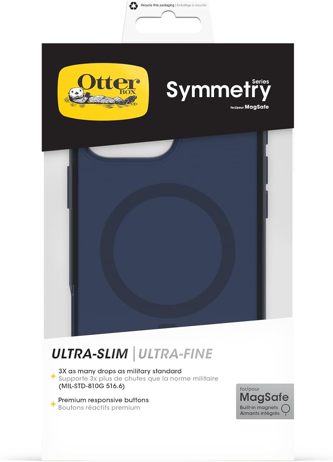 Otterbox iPhone 16 Pro Max Symmetry Clear Magsafe Case - Blue