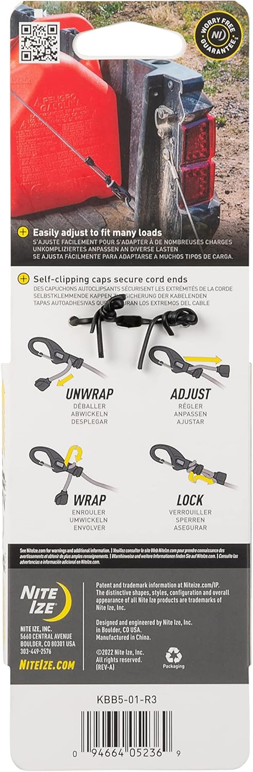 Niteize Knotbone™ Adjustable Bungee™ #5 - Black