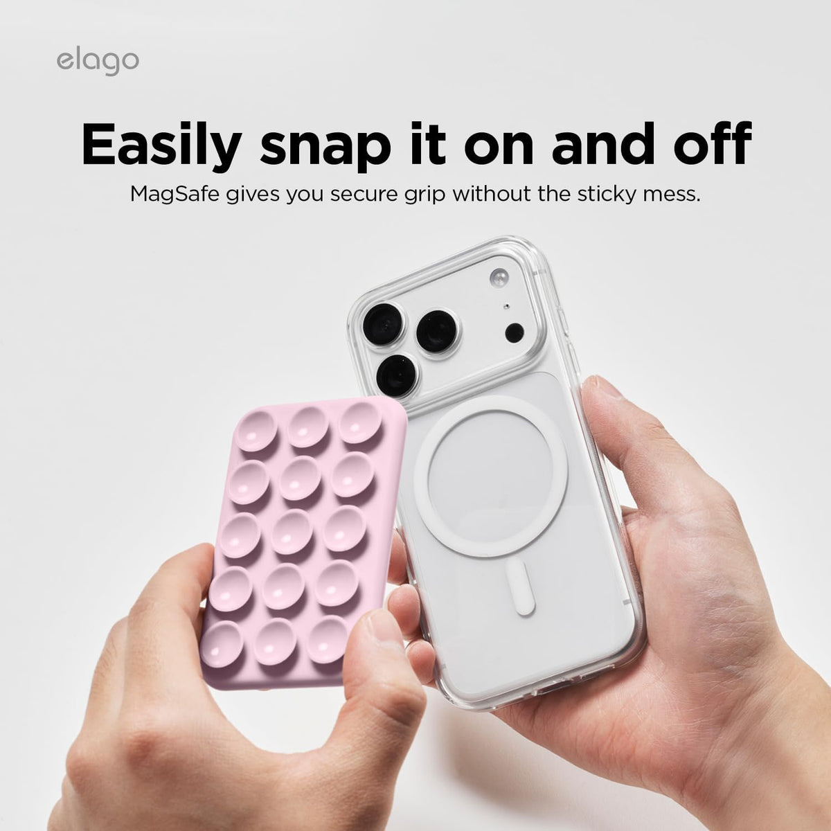 Elago Magnetic Suction Cup Mount - Light Lilac