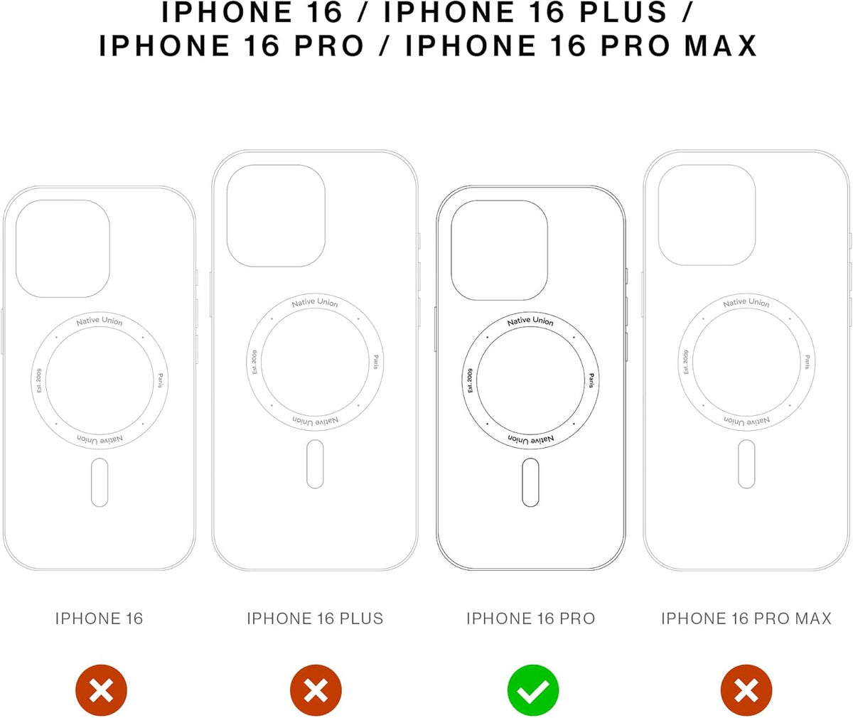 Native Union Iphone 16 Pro (Re) Clear Case - Transparent