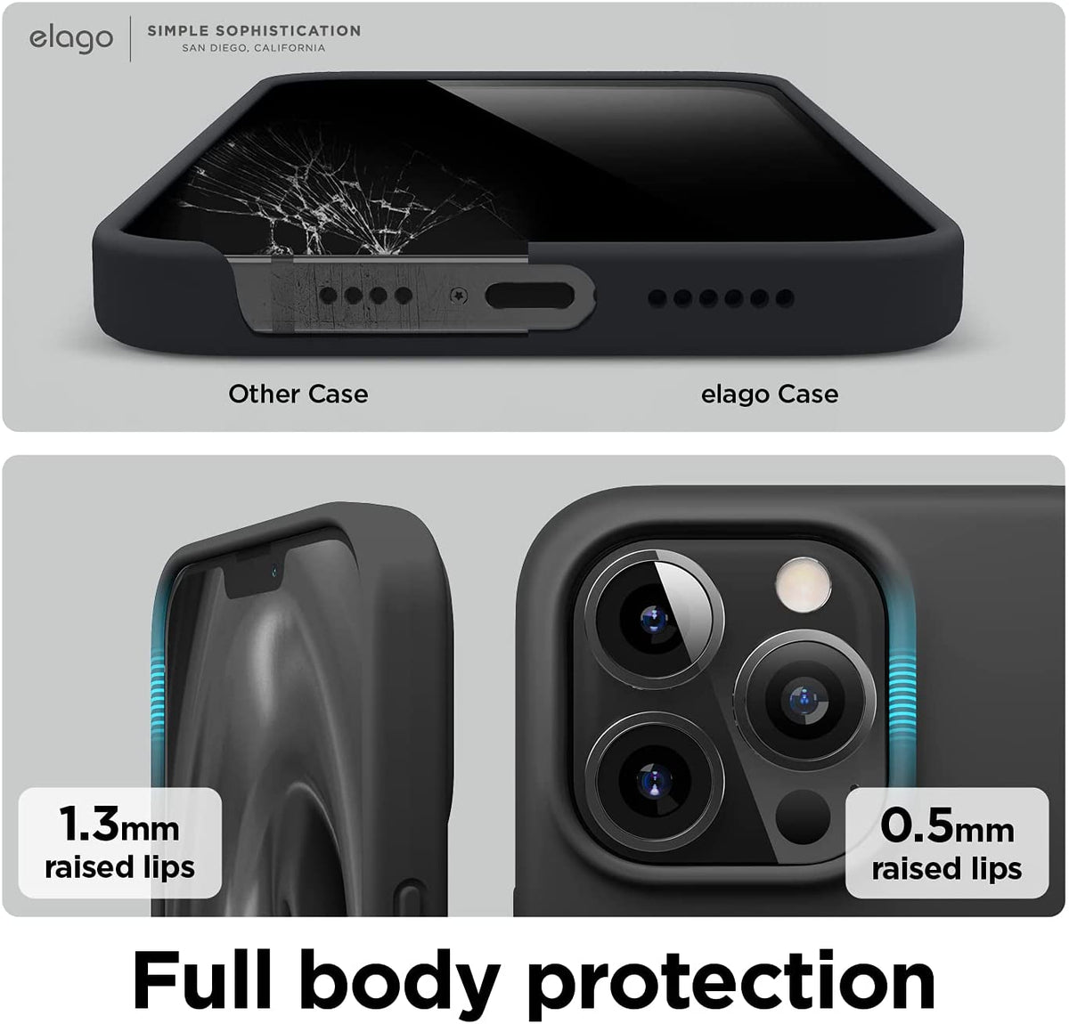 Elago Iphone 13 Pro Max  / Iphone 12 Pro Max Magsafe Soft Silicone Case - Black