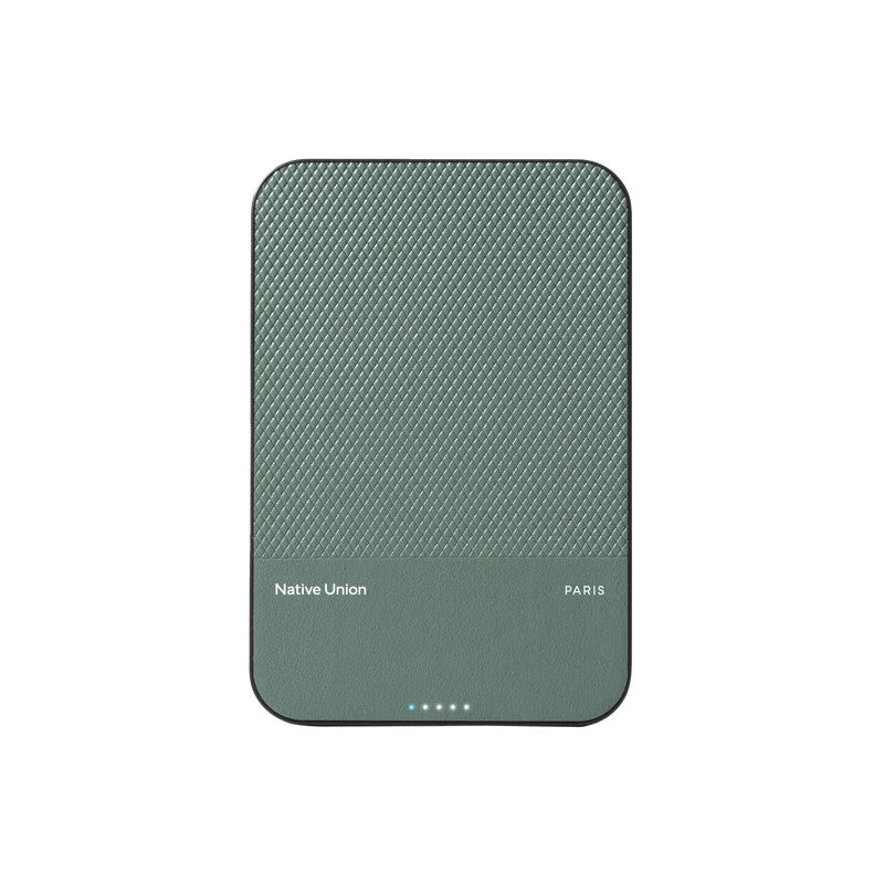 Native Union Classic Magnetic Power Bank 5000Mah - slate Green