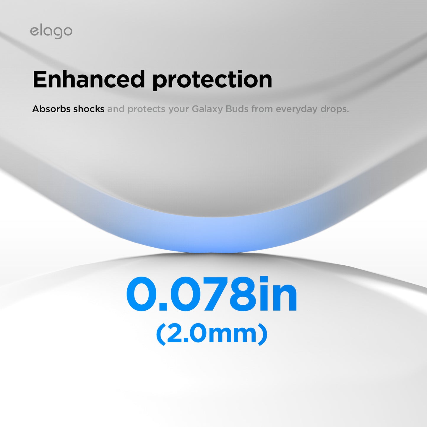 Elago AW5 Hang Case - Samsung Galaxy Buds 4 / 4 Pro / Light Gray