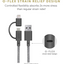 Native Union Belt Cable Twinhead Microusb + Lightning 2M - Zebra
