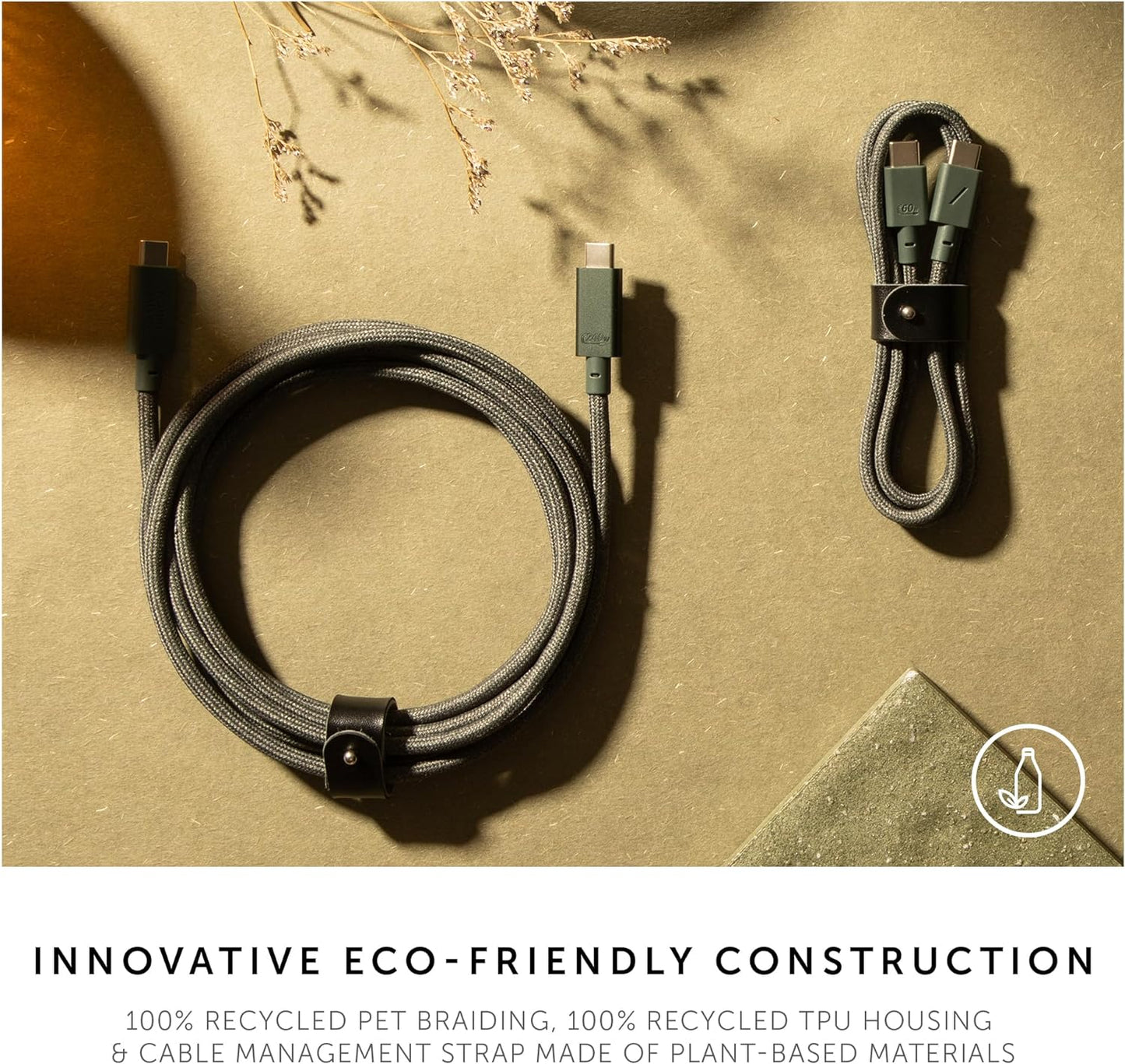 Native Union Belt Cable Pro 240W (USB-C to USB-C) - Zebra
