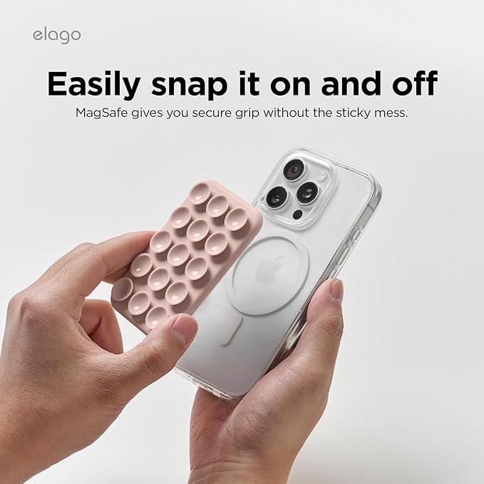Elago Magnetic Suction Cup Mount - Light Pink