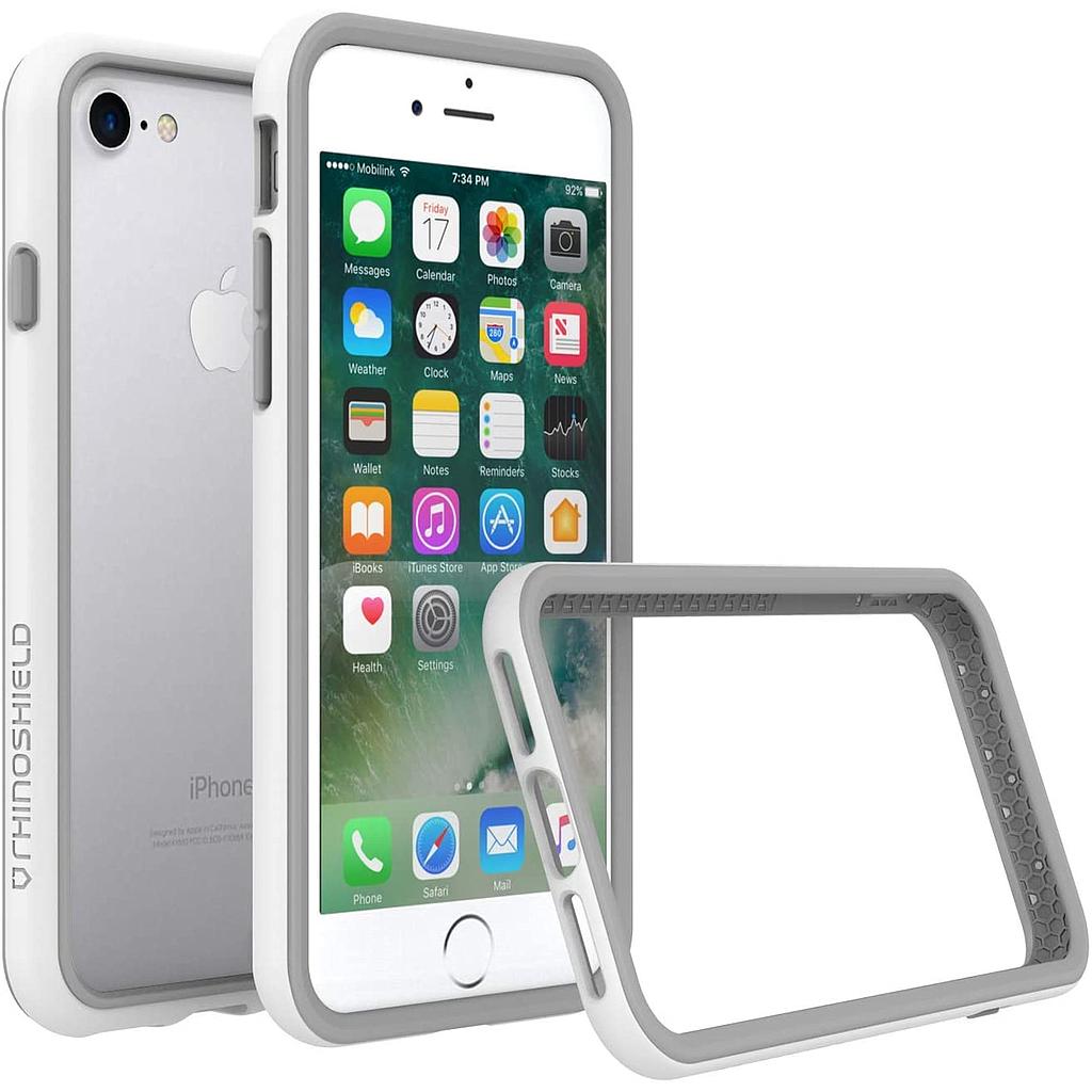 RHINOSHIELD Crash Guard Bumper Case - Apple iPhone SE/7/8 / White Accessories > Mobiles & Tablets > Mobiles > Covers &