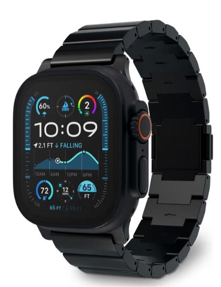 Decoded Apple Watch Ultra 1-2 Titanium Strap - Titanium / Black