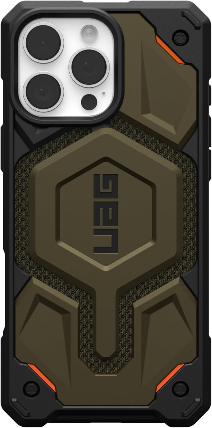 UAG Iphone 16 Pro Max Monarch Pro Kevlar Magsafe Case - Kevlar Element Green