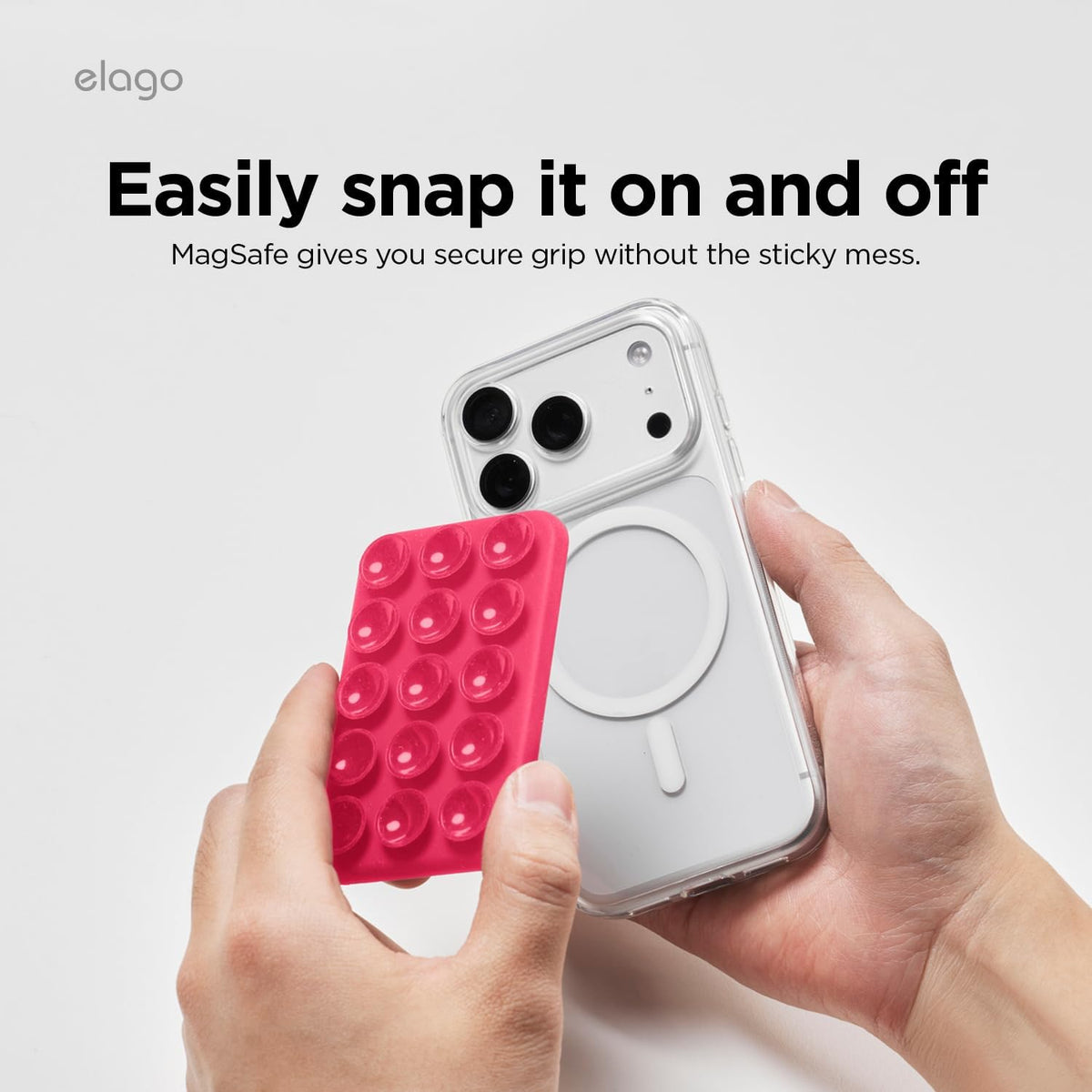 Elago Magnetic Suction Cup Mount -Ice Red
