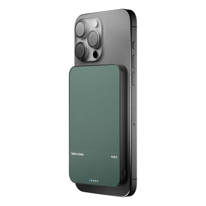 Native Union Classic Magnetic Power Bank 5000Mah - slate Green