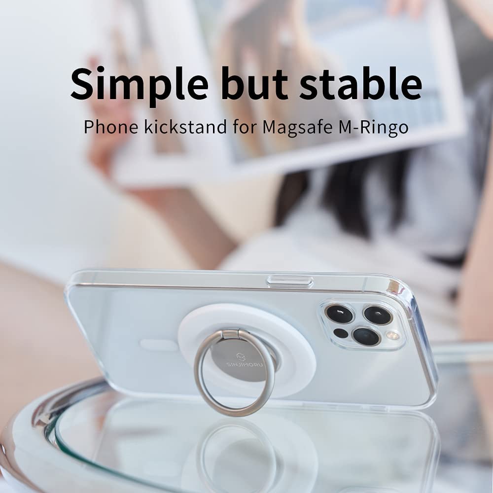 Sinjimoru M-Ringo Magnetic Phone Ring Holder for Apple MagSafe Case - Champagne Gold