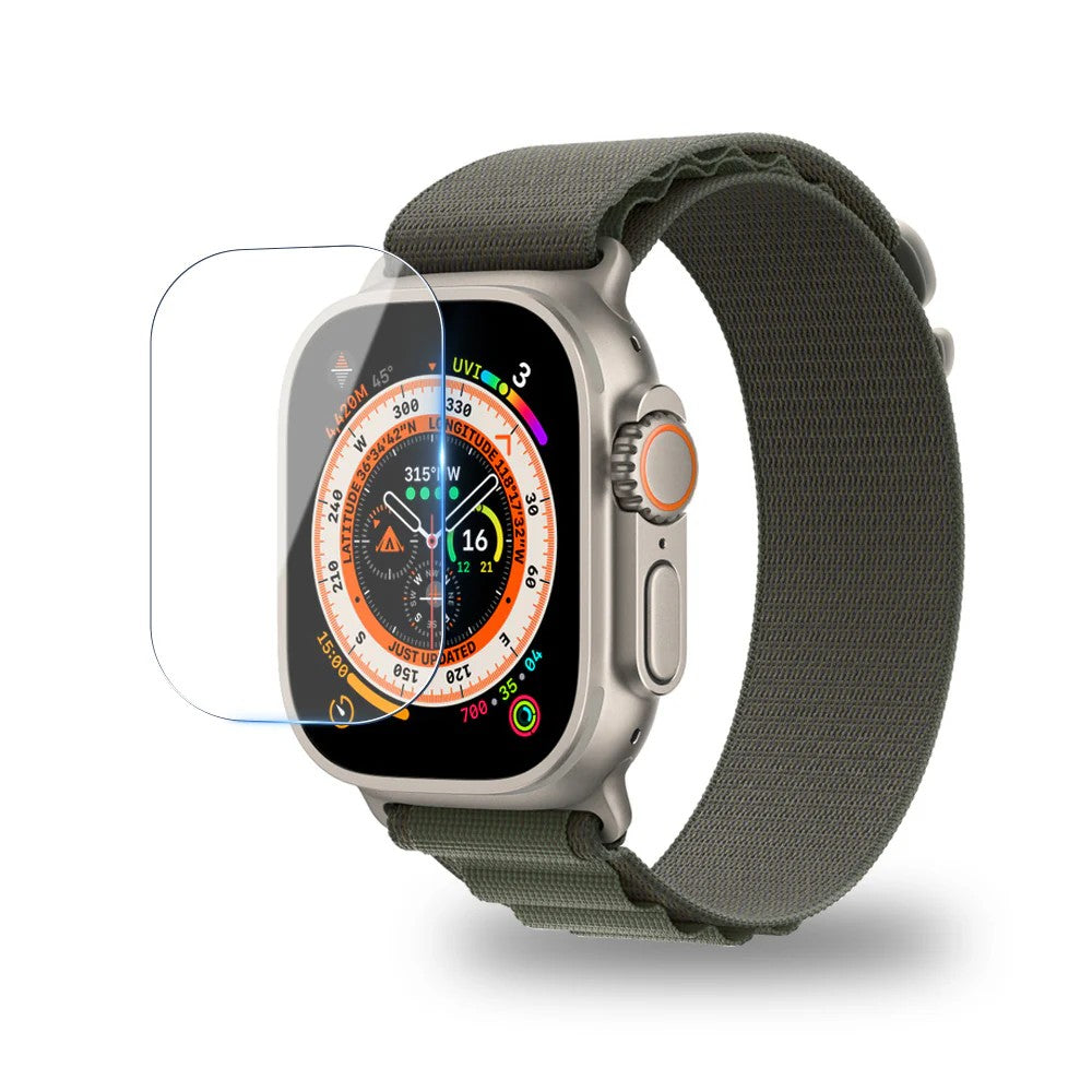 LZEL Zentrix Shield Titanium Edge Screen Protector For Apple Watch 49mm / Transparent