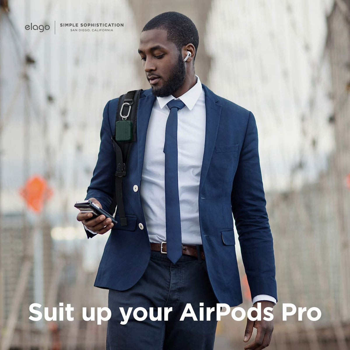 Elago Airpods Pro Suit Case - Midnight Green