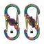 NiteIze S-Biner® MicroLock® Stainless Steel - Spectrum / Pack Of 2