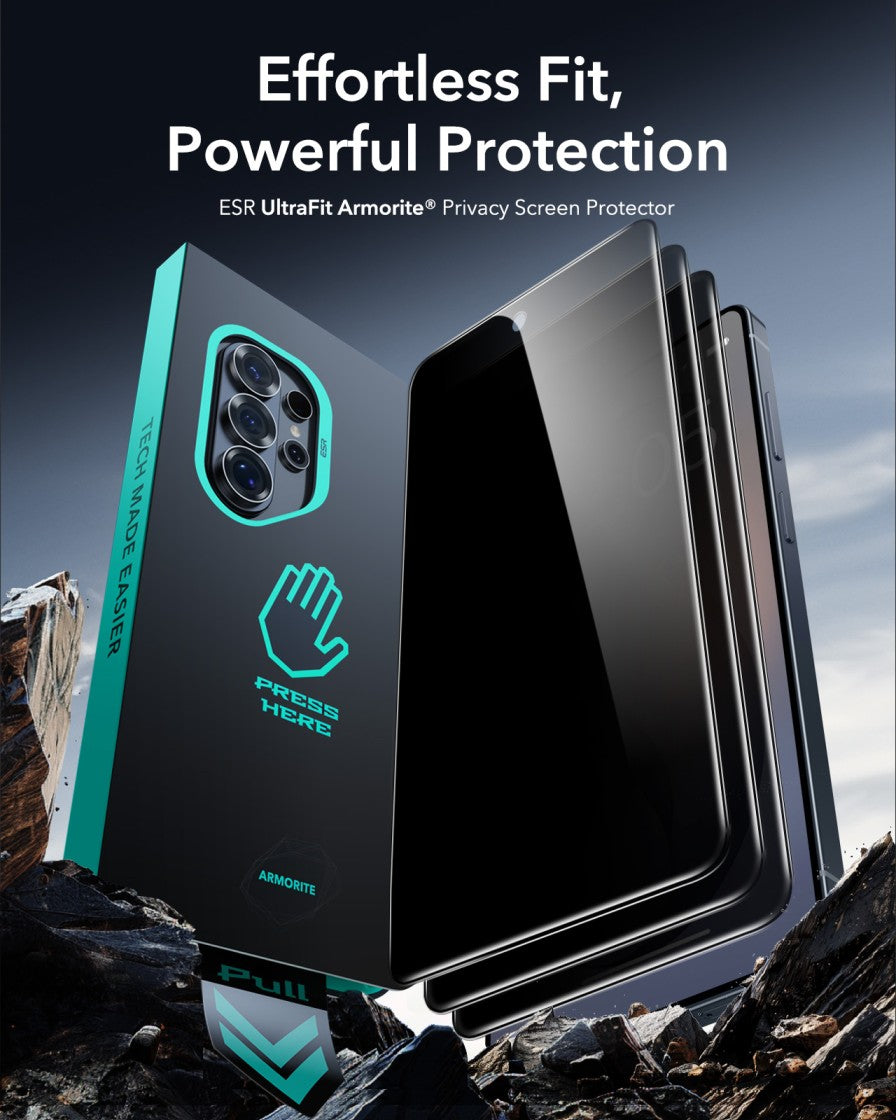 ESR Armorite (UltraFit Tray) Privacy Screen Protector For Samsung Galaxy S26 Ultra - Privacy