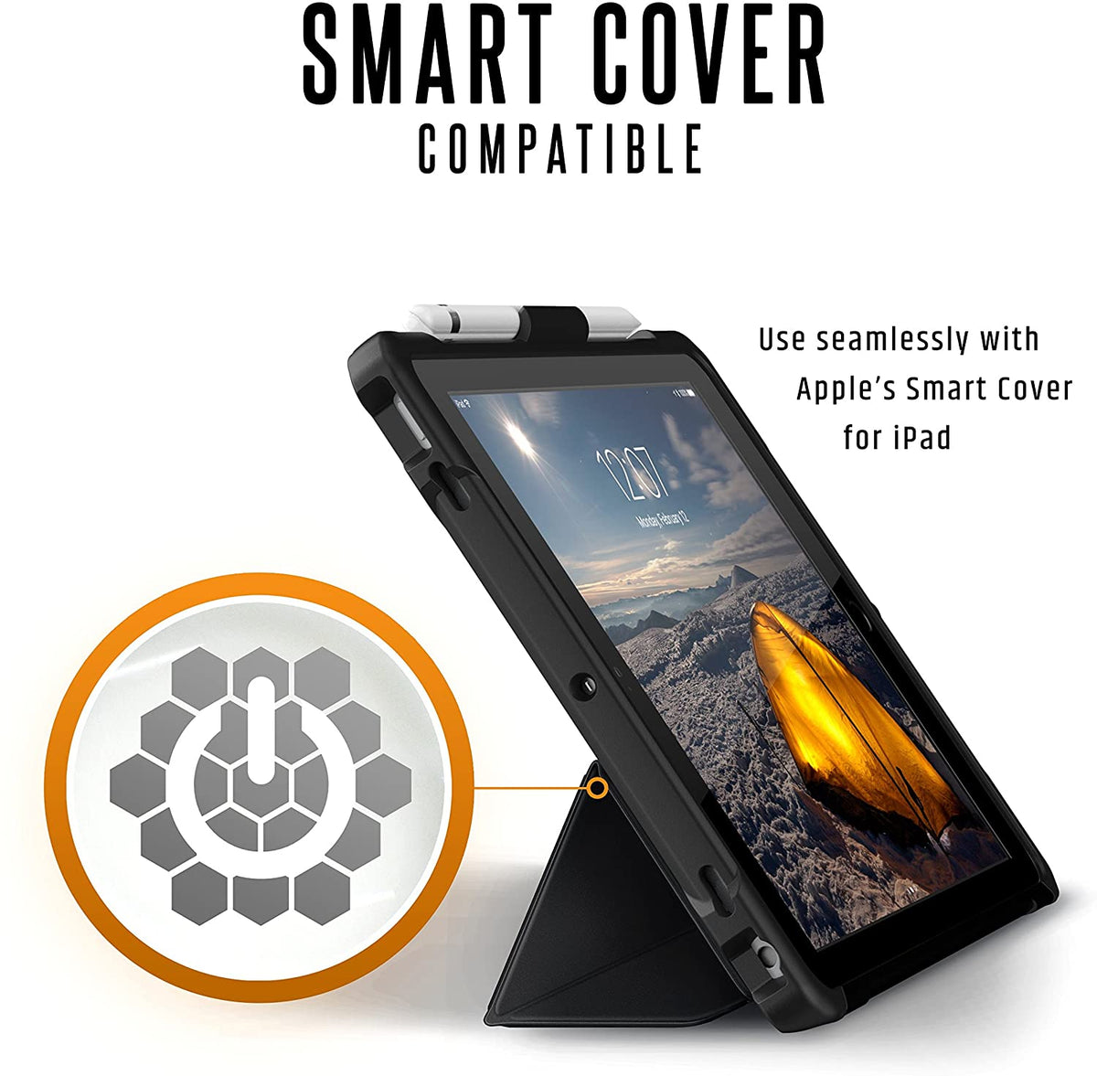 UAG Ipad (9.7Screen) Plasma Case - Ice/Black