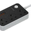 LDNIO SK3469 Extension  Power Sockets - USB-C / USB-A / 3 Meter / Black