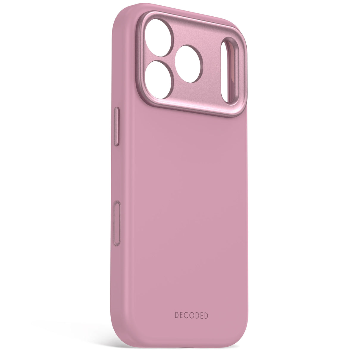 Decoded AntiMicrobial Silicone Backcover Case For Apple iPhone 18 Pro Max / Apple iPhone 17 Pro Max - Rose Quartz