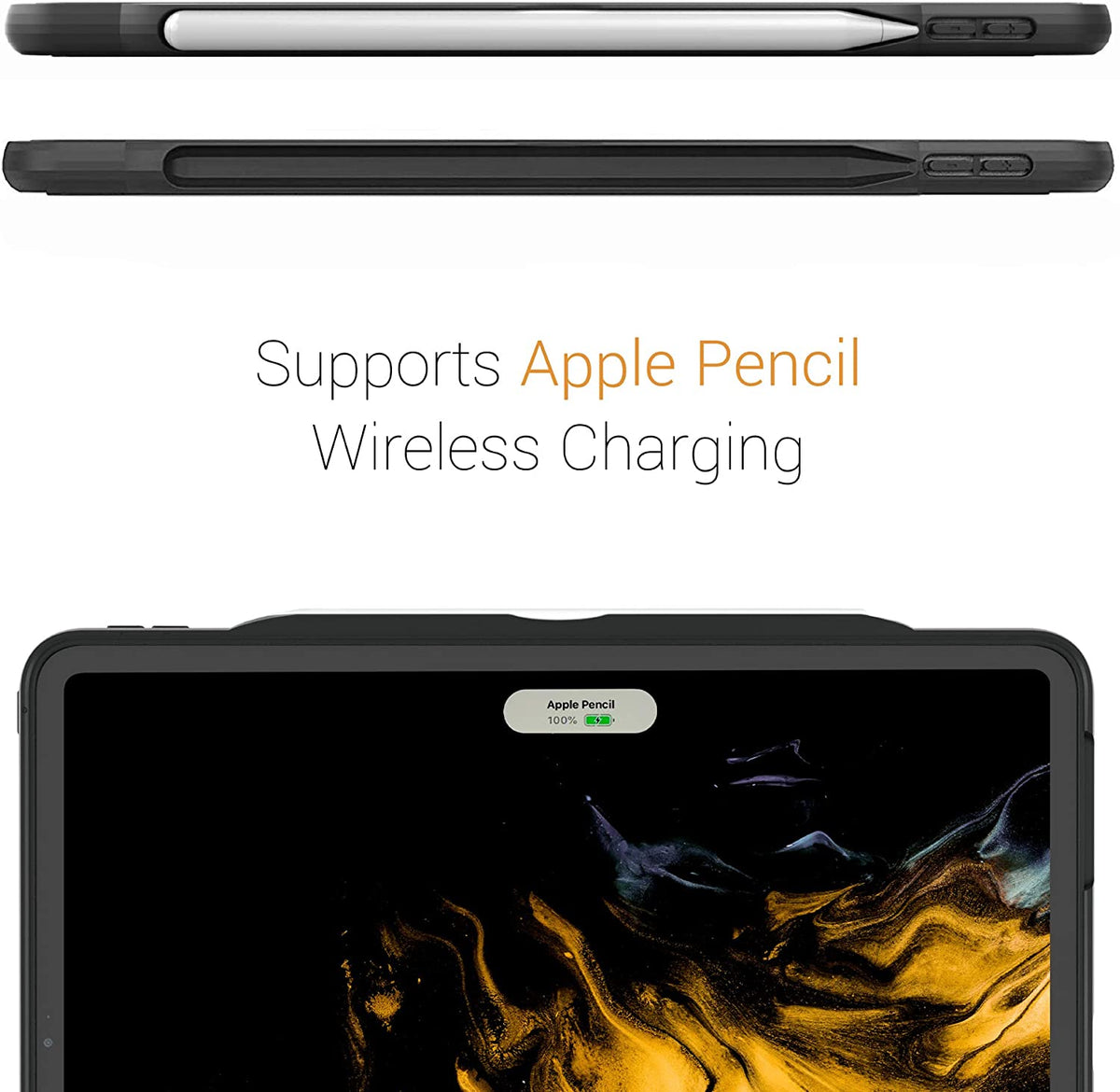 Zugu Ipad Pro 12.9" 2018-2020 3Rd/4Th Gen Alpha Case - Black