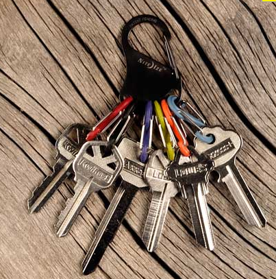 NiteIze KeyRack - S-Biner® - Black/Plastic S-Biners®