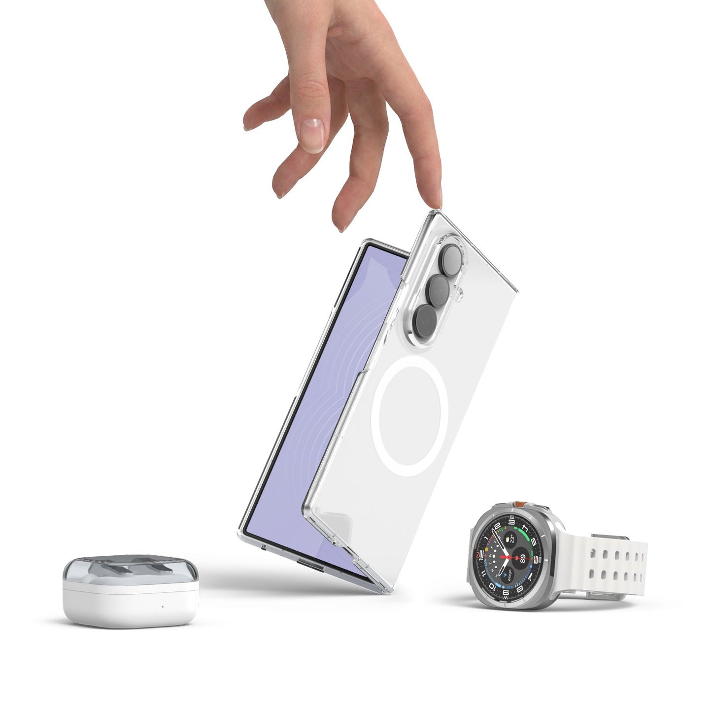 Elago Magnetic PC Case For Galaxy Z Fold 8 Ultra - Transparent