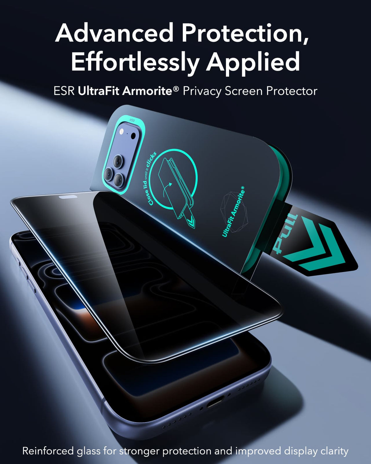 ESR Armorite (UltraFit Tray) Privacy Screen Protector For Apple iPhone 18 Pro - Pack Of 2