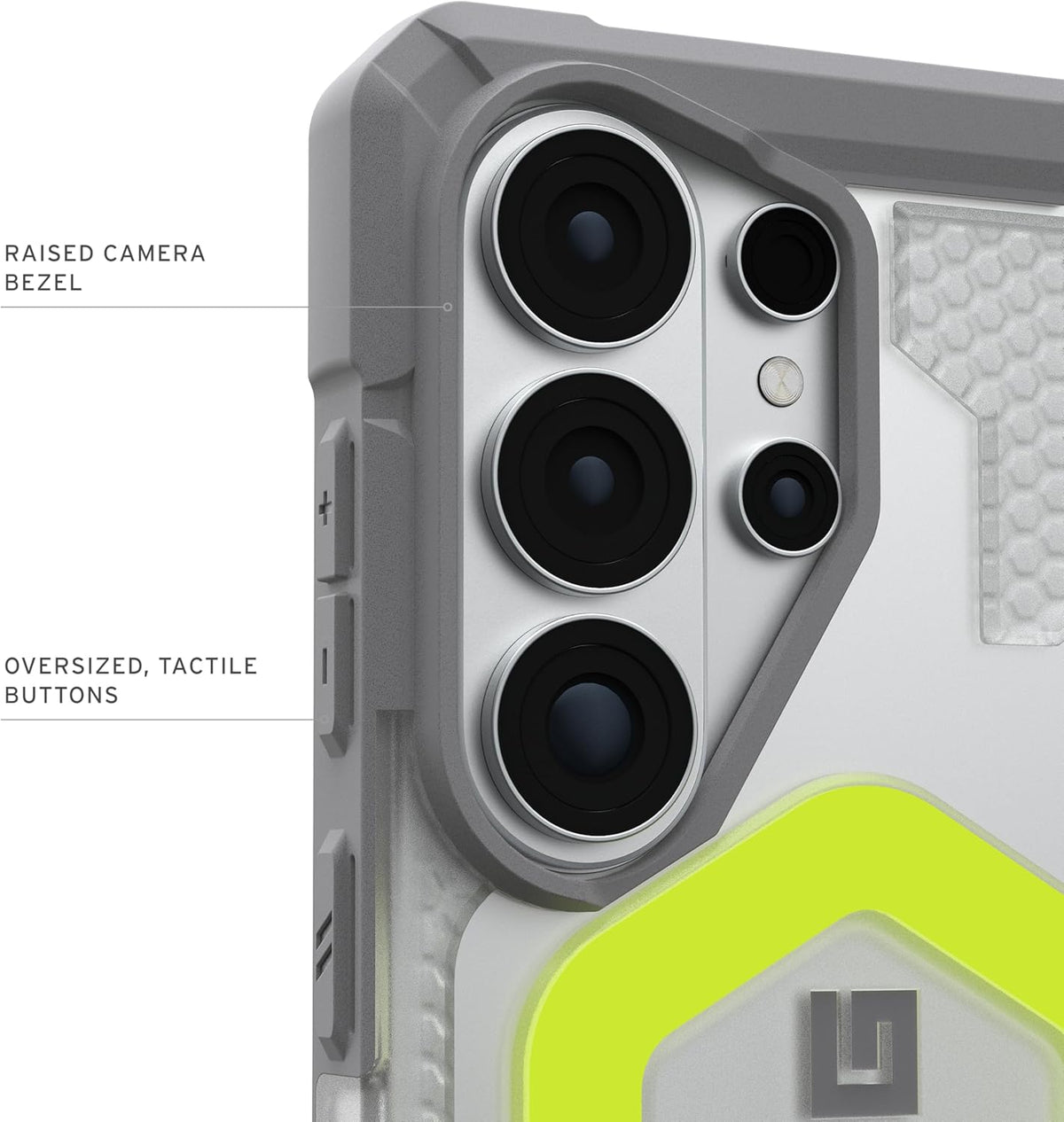 UAG Pathfinder Clear with Magnet with Lanyard Case For Samsung Galaxy S26 Ultra - Active Neon Lanyard