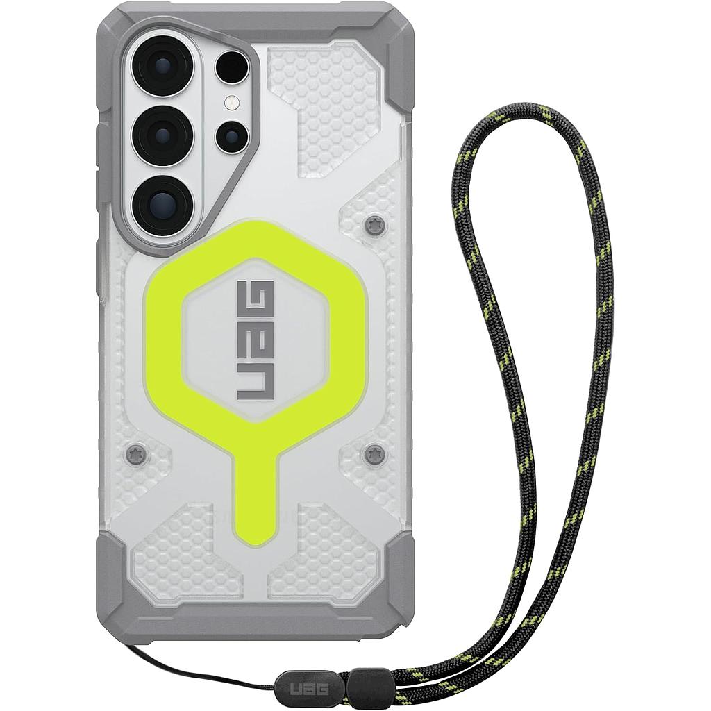 UAG Pathfinder Clear with Magnet with Lanyard Case For Samsung Galaxy S26 Ultra - Active Neon Lanyard