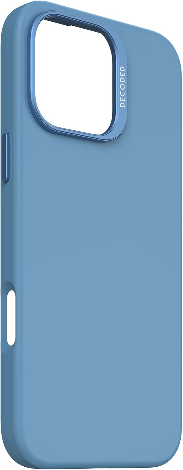 Decoded iPhone 16 Pro Max AntiMicrobial Silicone Case - Light Blue