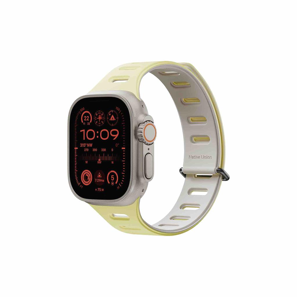 Native Union Active Watch Band For Apple Watch Ultra 42/44/45/49Mm - Lemon/Sandstone